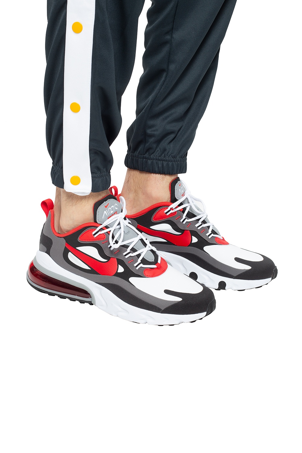 Air max 270 react sneakers in black/red sale